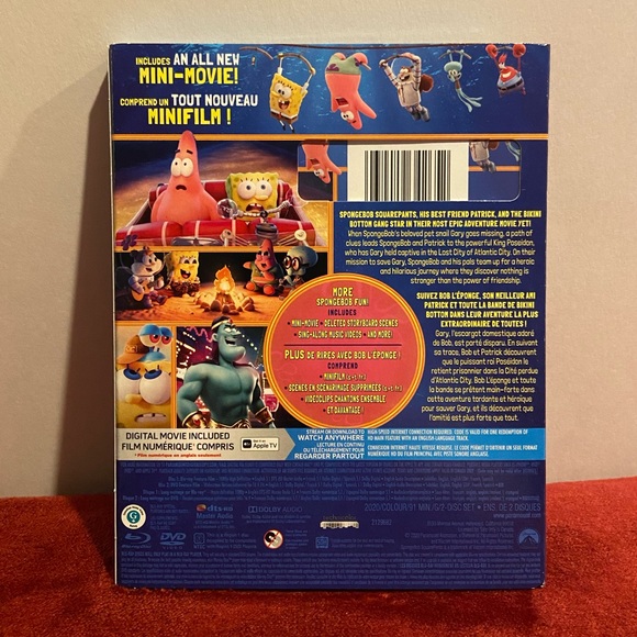 The SpongeBob Movie: Sponge On The Run BLU-RAY + DVD - Picture 3 of 3